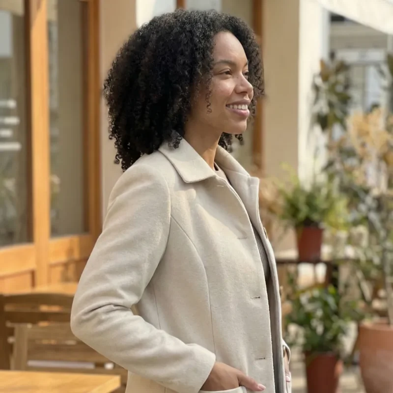 he12ibella Samira | Abrigo de lana de manga larga