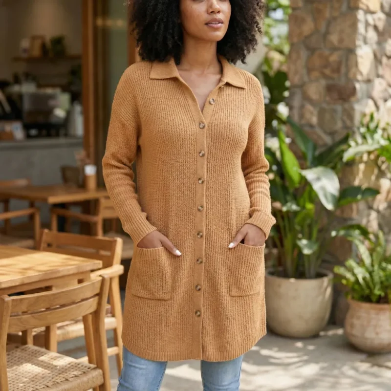 he22ibella Chaqueta larga de lana Julia