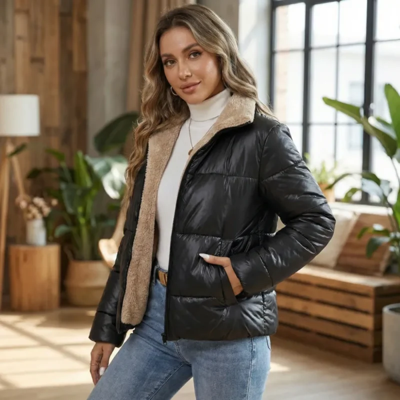 Carmen | Chaqueta corta acolchada de lana