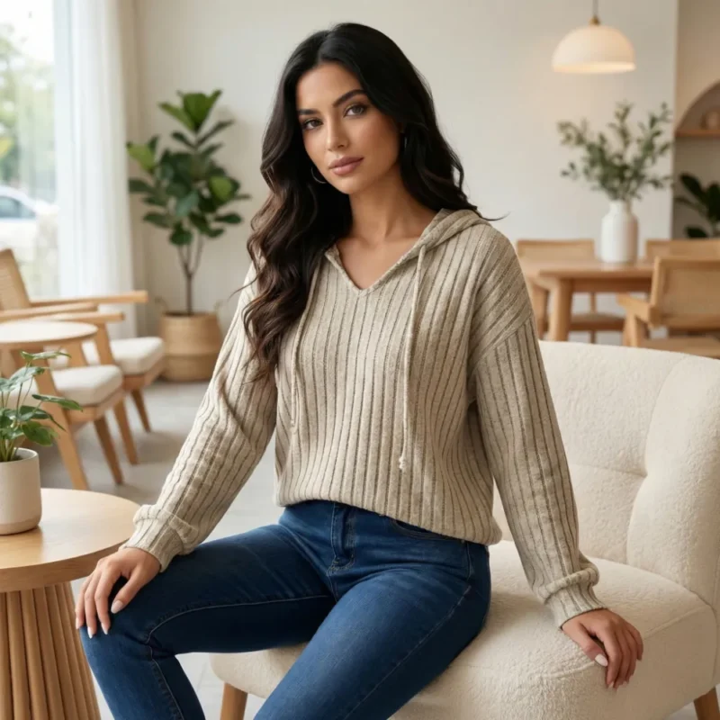 he66ibella Maggie | Top de algodão simples com mangas