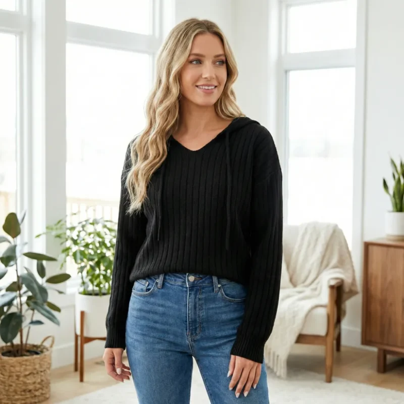 he74ibella Maggie | Top de algodão simples com mangas