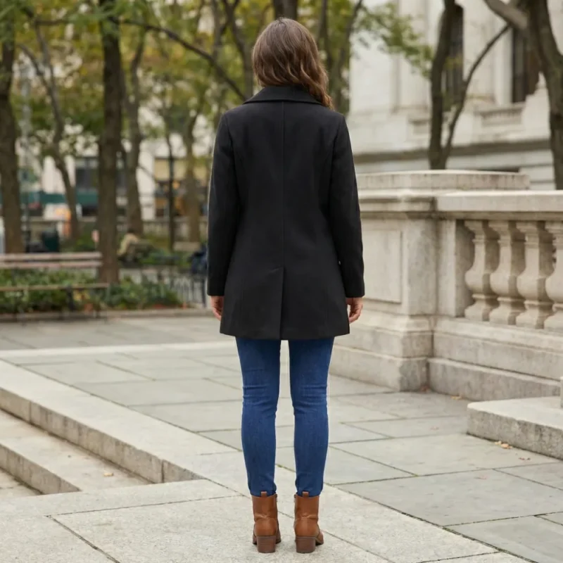 he9ibella Samira | Abrigo de lana de manga larga